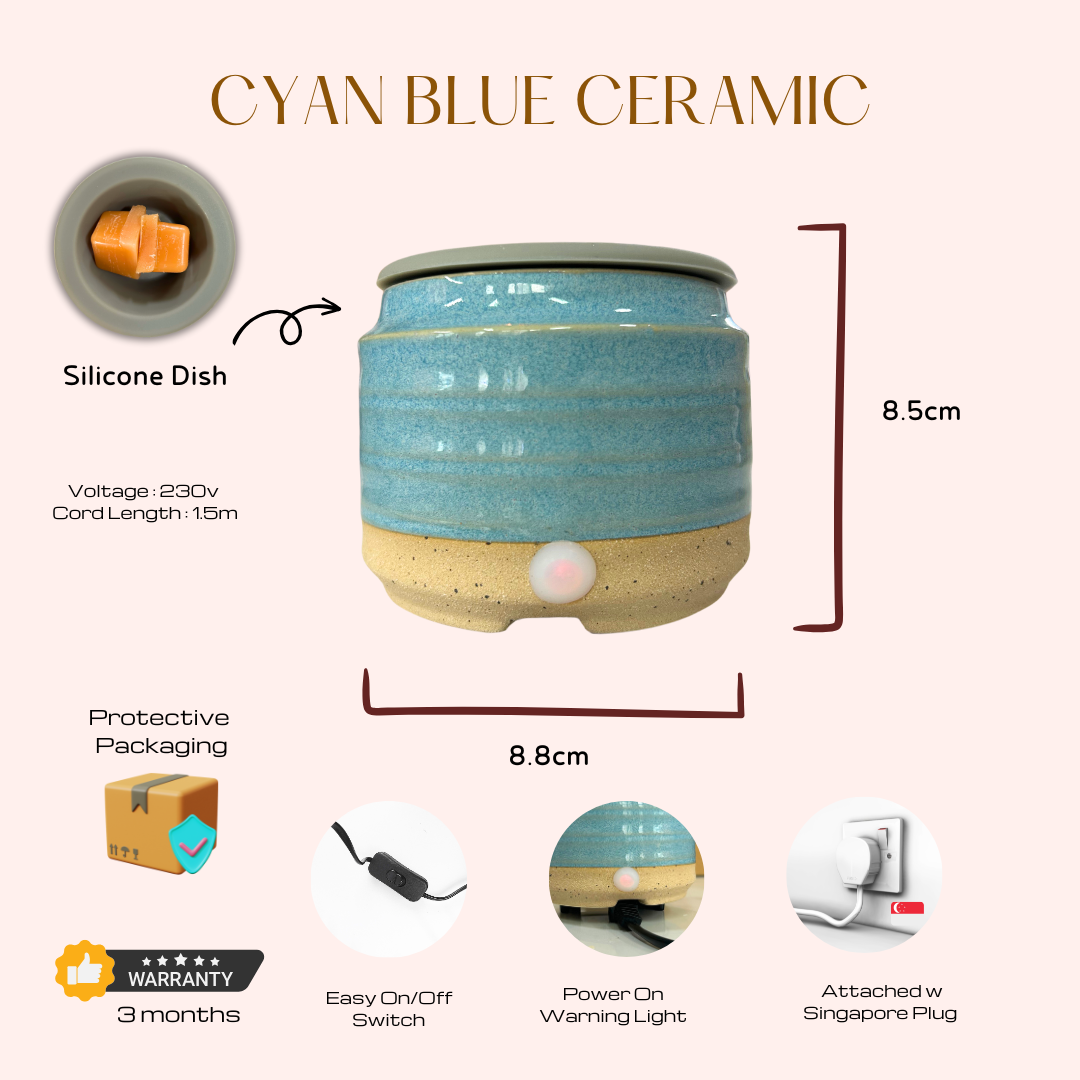 Cyan Blue Ceramic