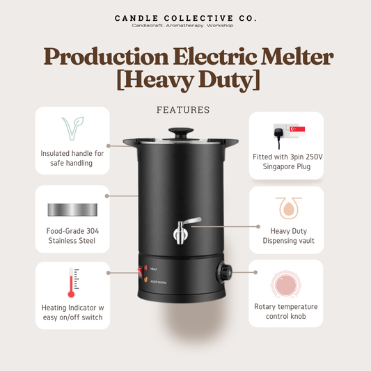 Matte Black Wax Melter 11L | Heavy Duty