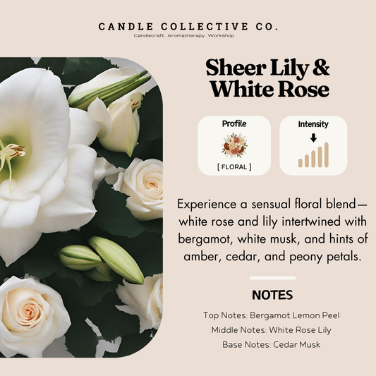 Sheer Lily & White Rose
