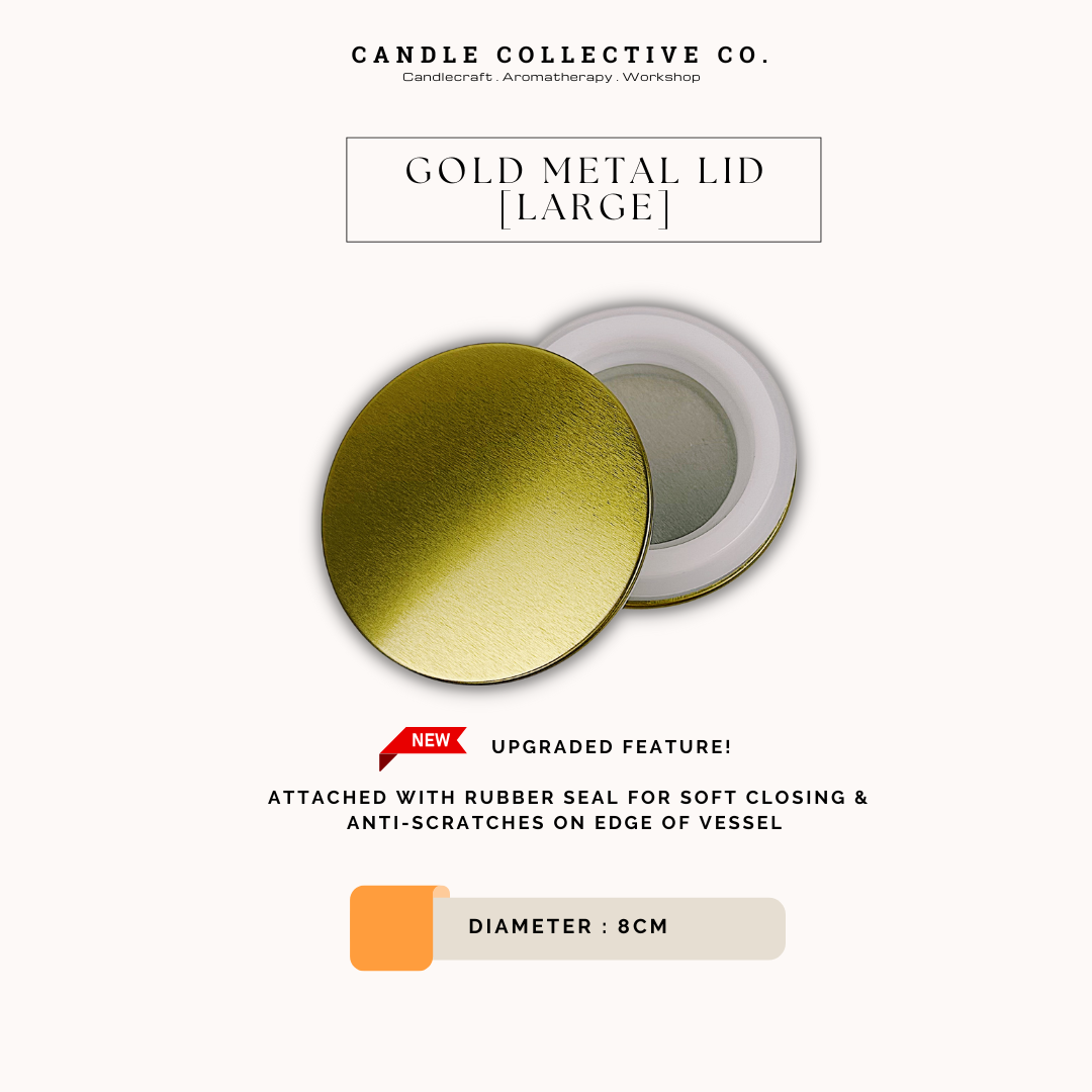 Gold Metal Lid | Large