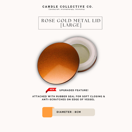 Rose Gold Metal Lid | Large
